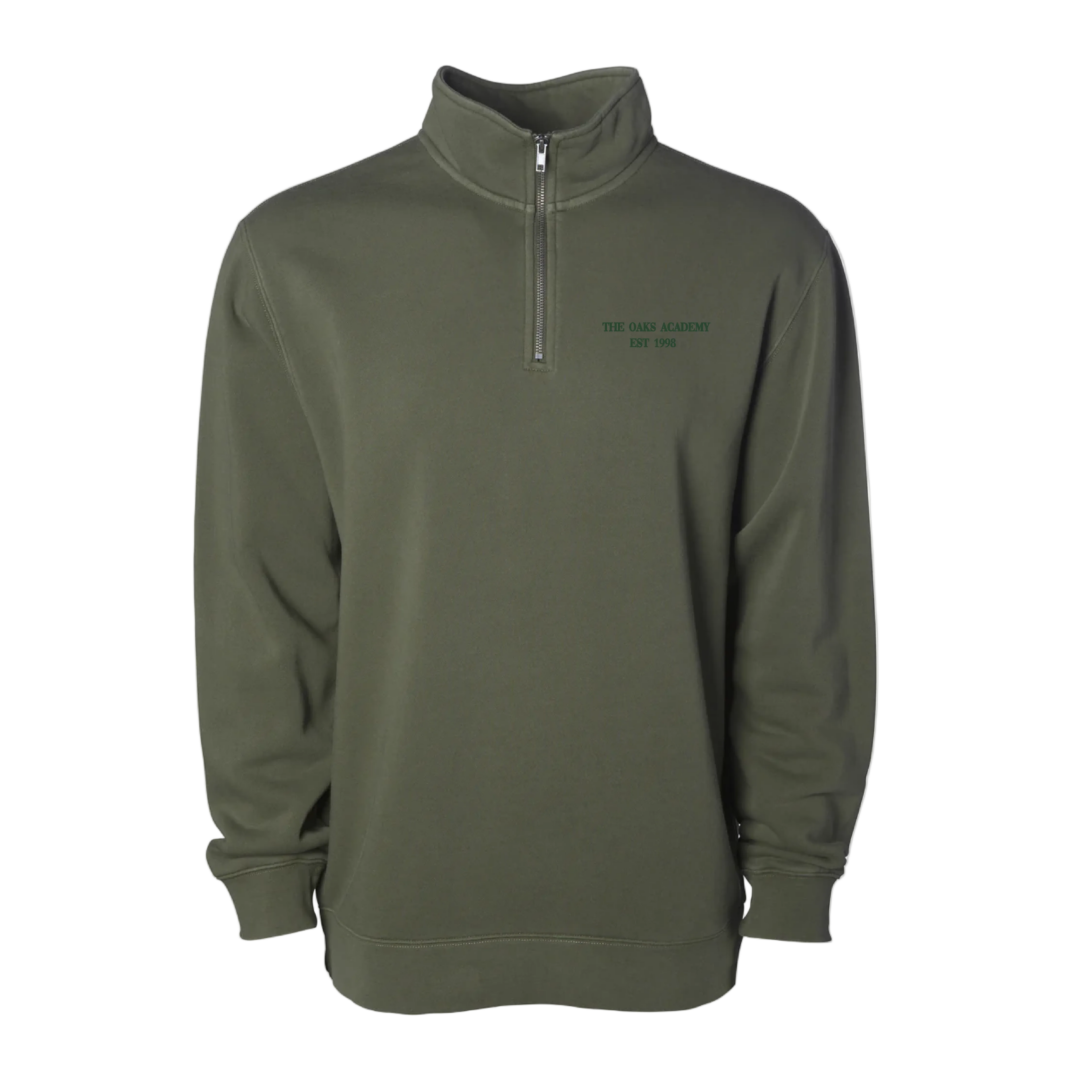 The Oaks Academy - Pigment-Dyed Quarter-Zip Pullover