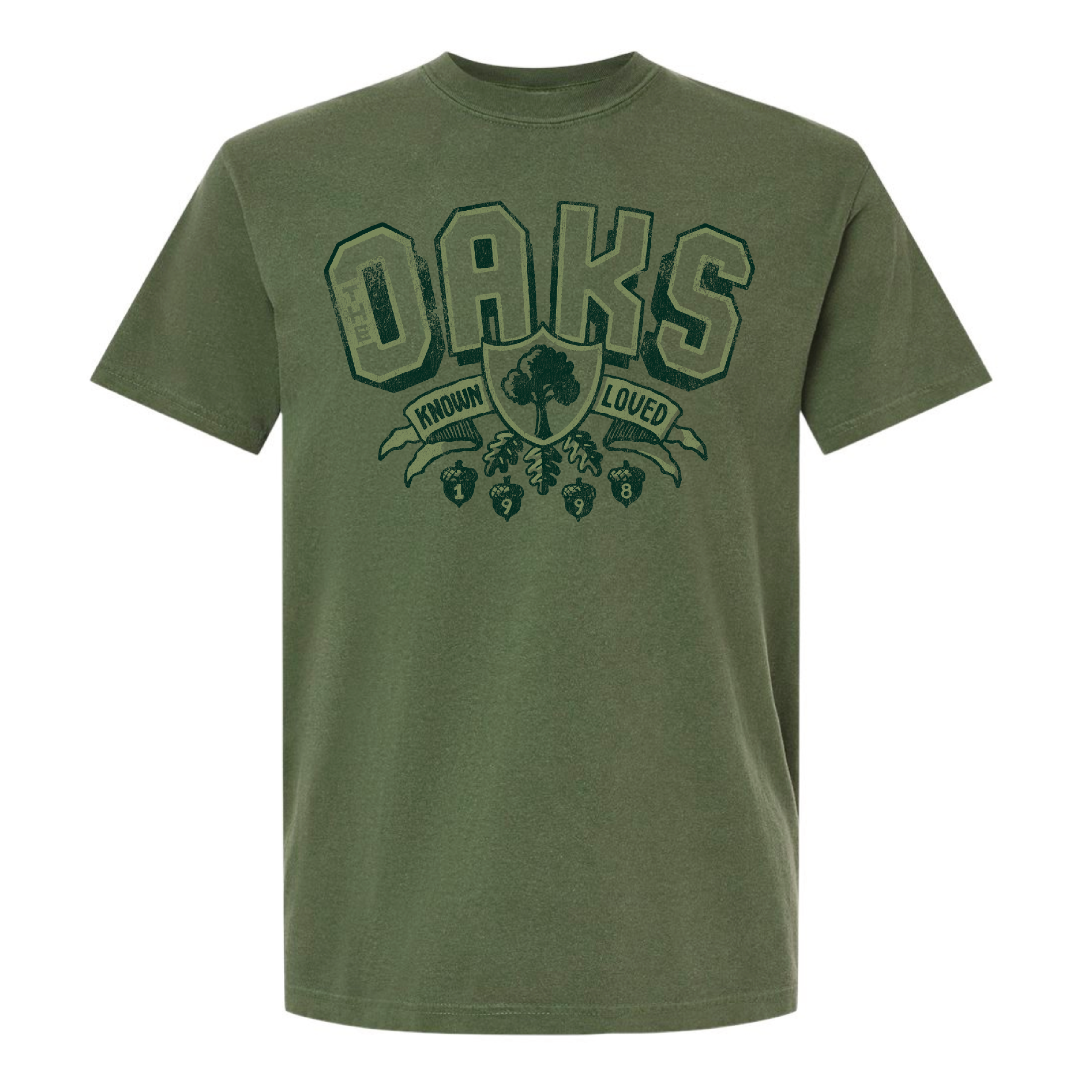 The Oaks Vintage Collegiate T-Shirt (Adult)