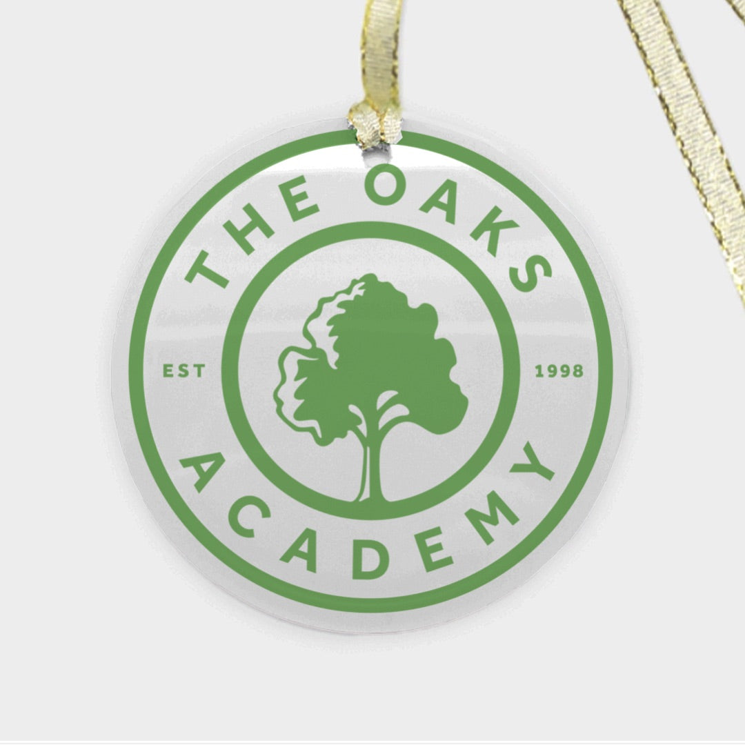 Clear Glass Christmas Ornament